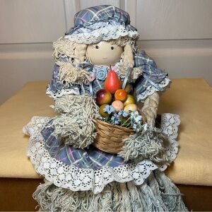 Vintage Musical Wind-Up Mop Doll